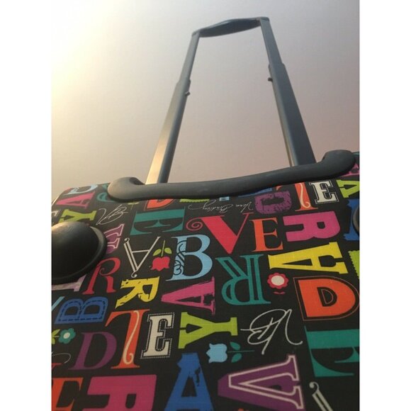 Vera Bradley Rolling From A To Vera Duffel Carry On Travel Luggage‎ Suitcase - Picture 3 of 11